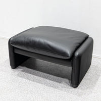 Cassina / 675 MARALUNGA 3P BLACK , OTTOMAN