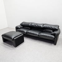 Cassina / 675 MARALUNGA 3P BLACK , OTTOMAN