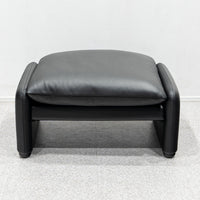 Cassina / 675 MARALUNGA 3P BLACK , OTTOMAN