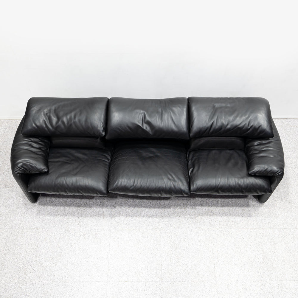Cassina / 675 MARALUNGA 3P BLACK , OTTOMAN