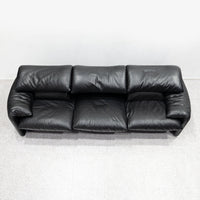 Cassina / 675 MARALUNGA 3P BLACK , OTTOMAN