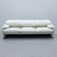 Cassina / 675 MARALUNGA 3P WHITE LEATHER