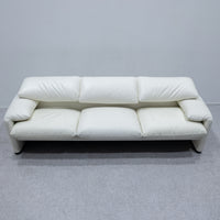 Cassina / 675 MARALUNGA 3P WHITE LEATHER