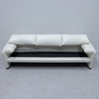 Cassina / 675 MARALUNGA 3P WHITE LEATHER