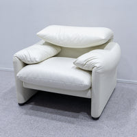 Cassina / 675 MARALUNGA 1P WHITE LEATHER