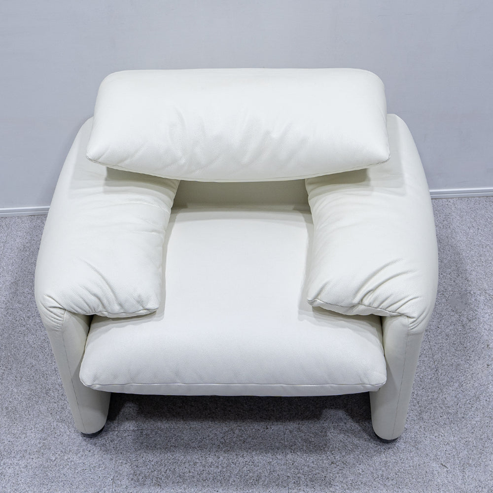 Cassina / 675 MARALUNGA 1P WHITE LEATHER