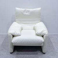 Cassina / 675 MARALUNGA 1P WHITE LEATHER