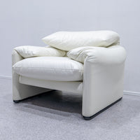 Cassina / 675 MARALUNGA 1P WHITE LEATHER