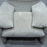 Cassina / 675 MARALUNGA 1P SNOW BEIGE FABRIC , OTTOMAN