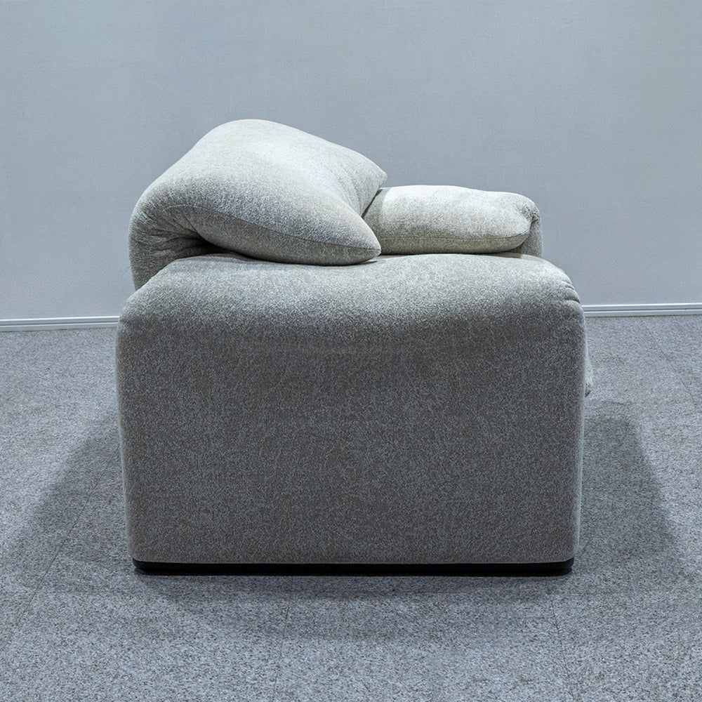 Cassina / 675 MARALUNGA 1P SNOW BEIGE FABRIC , OTTOMAN