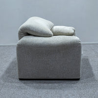 Cassina / 675 MARALUNGA 1P SNOW BEIGE FABRIC , OTTOMAN