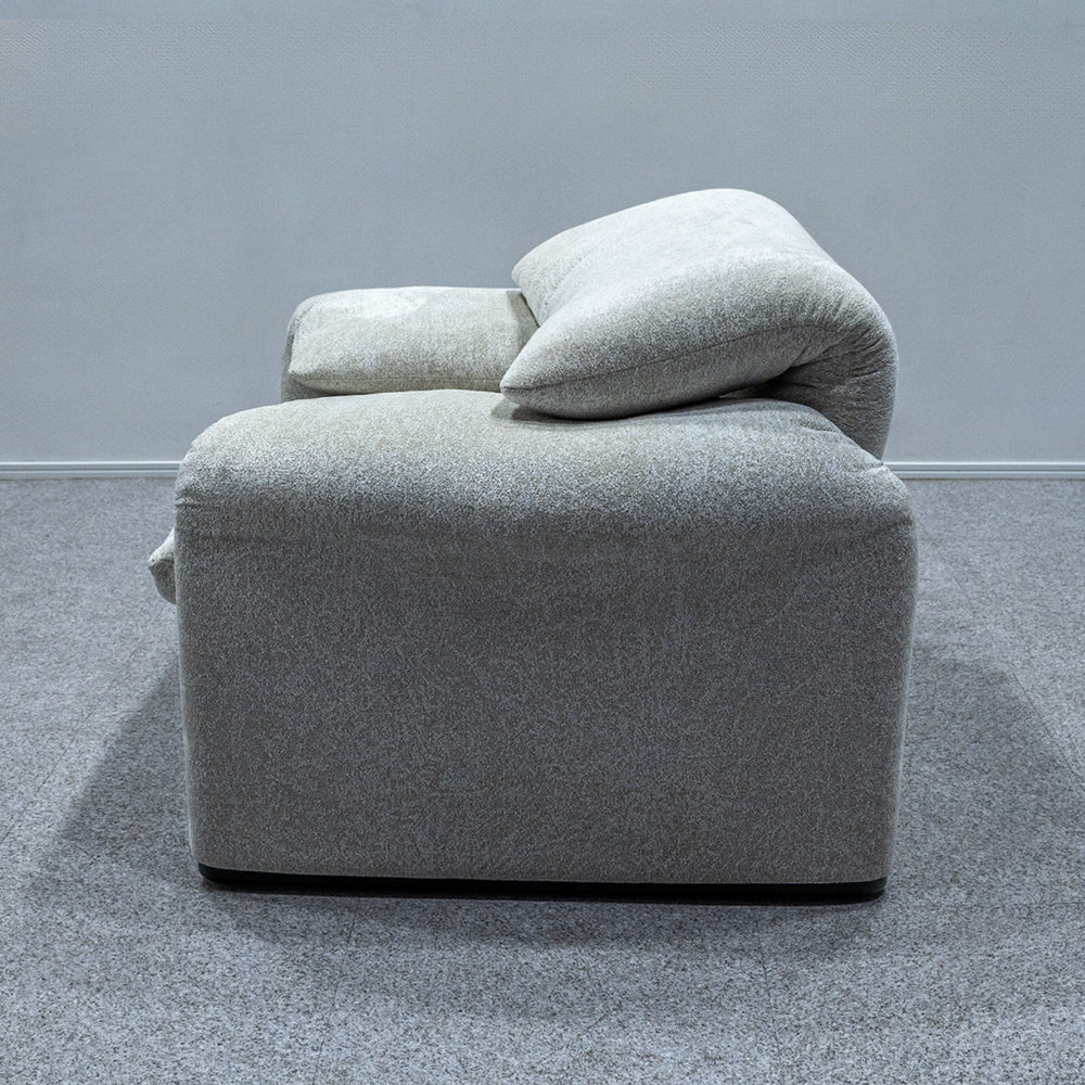 Cassina / 675 MARALUNGA 1P SNOW BEIGE FABRIC , OTTOMAN