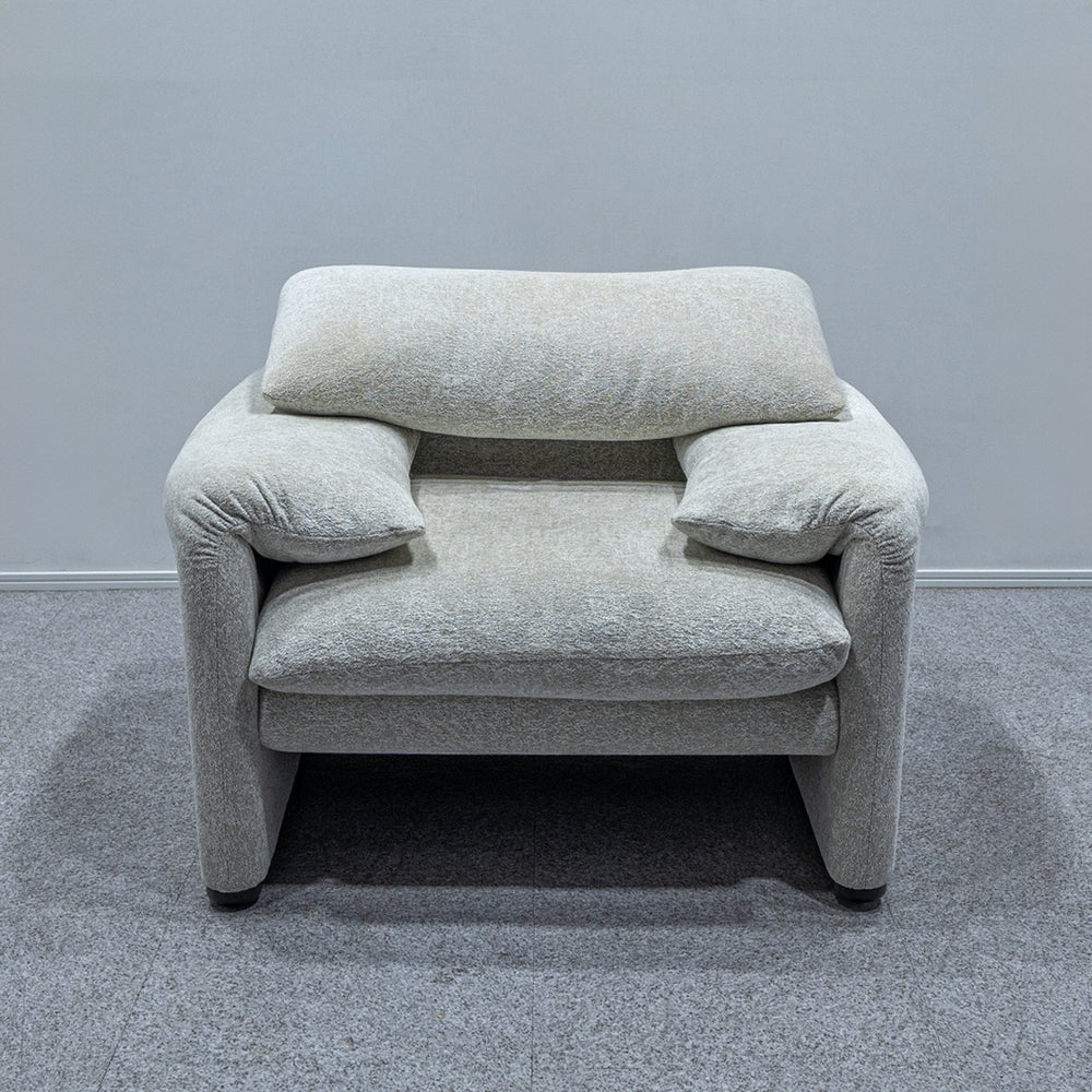 Cassina / 675 MARALUNGA 1P SNOW BEIGE FABRIC , OTTOMAN