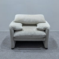 Cassina / 675 MARALUNGA 1P SNOW BEIGE FABRIC , OTTOMAN