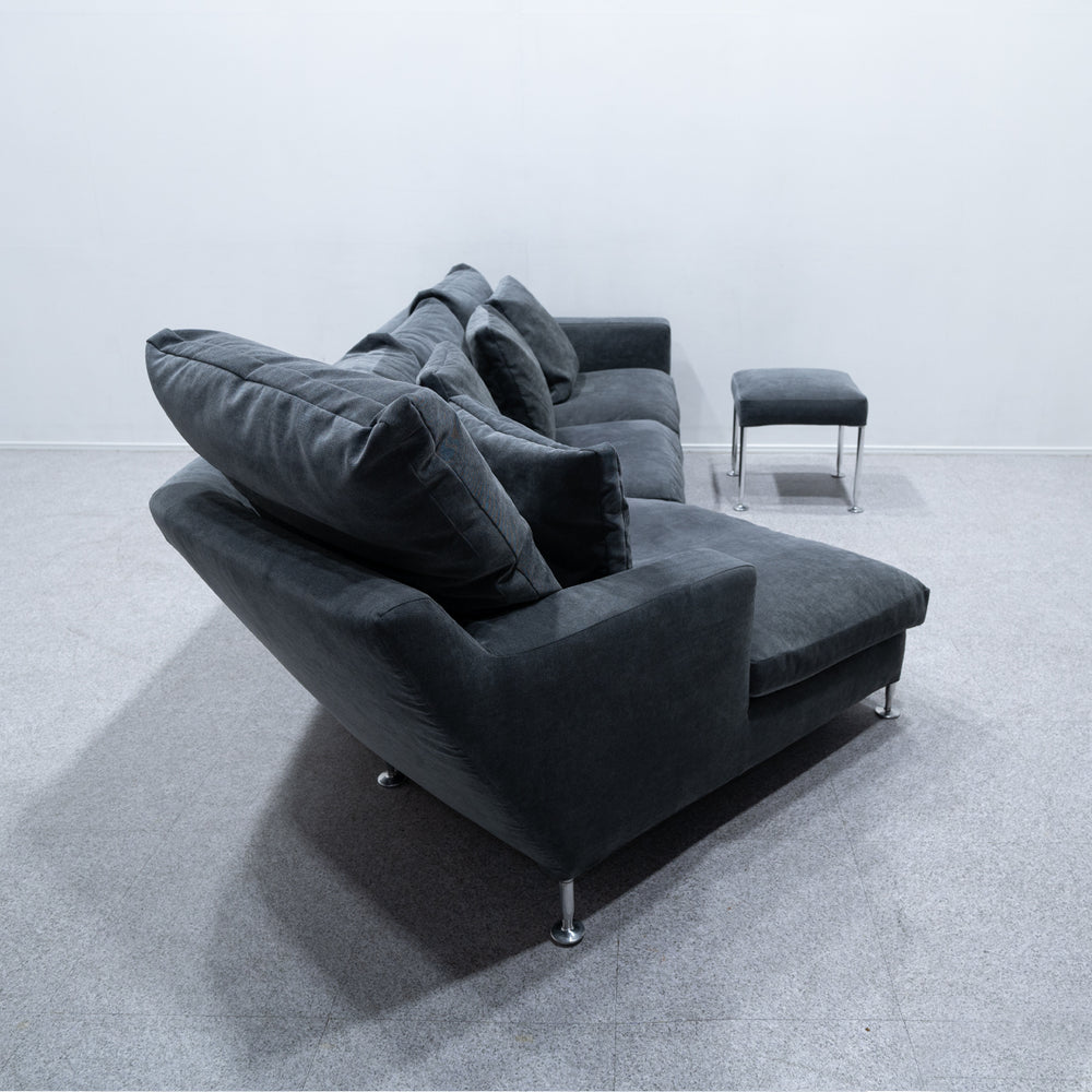 B&B ITALIA / HARRY 3P SOFA , OTTOMAN