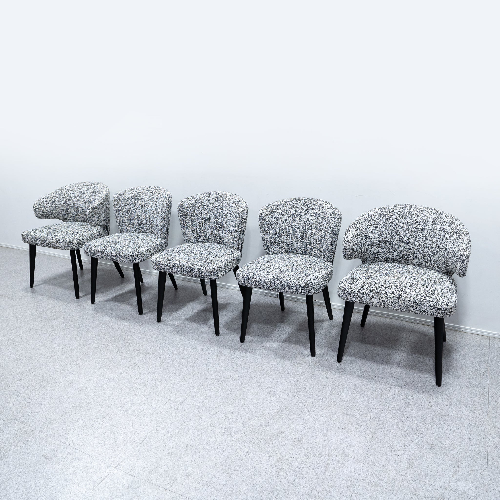 Minotti Aston グレー ファブリック ダイニングチェア 美品 ASTON “DINING” | ASTON CHAIR - チェア JA