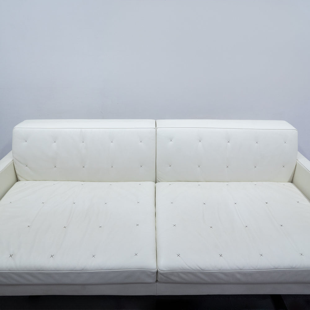 Poltrona Frau / Kennedee Ferrari model 3P sofa  White