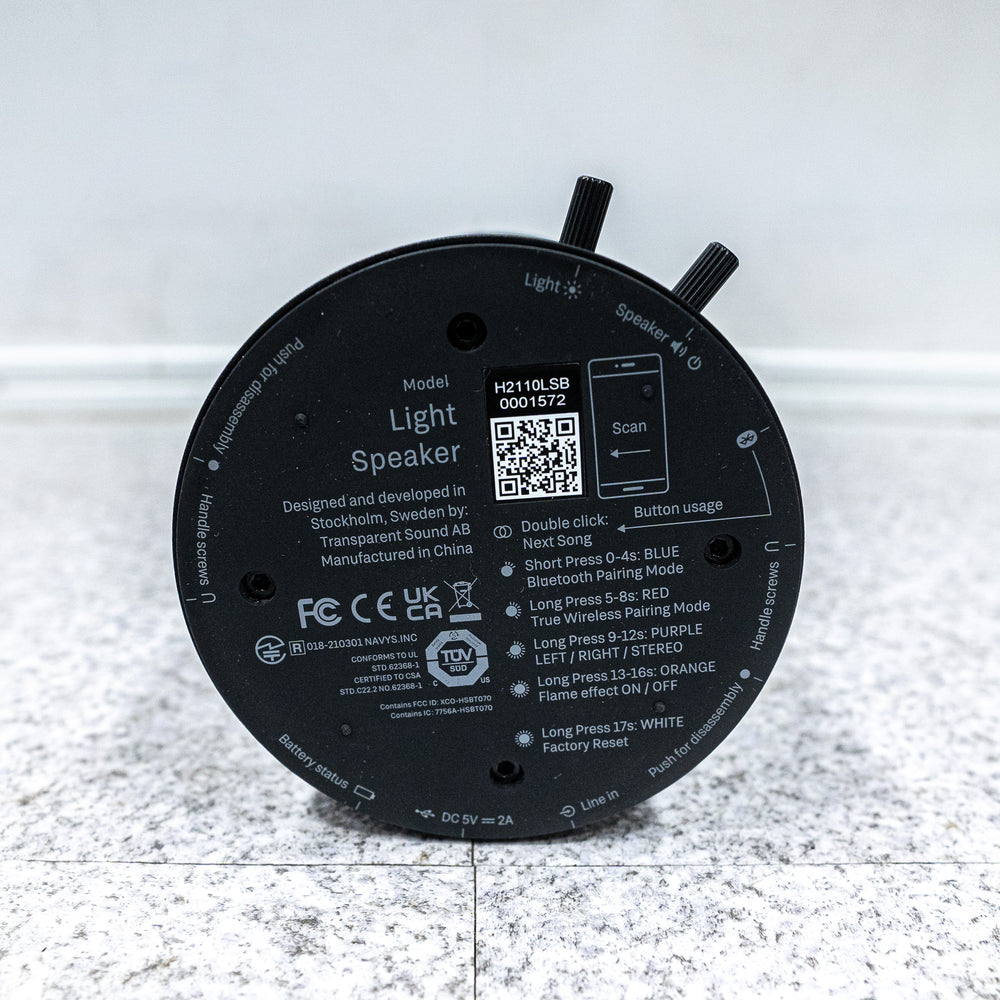 TRANSPARENT / Light Speaker Black