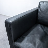 arflex アルフレックス QUADRA クアドラ 1人掛け ソファ レザー ブラック【2】【中古品】