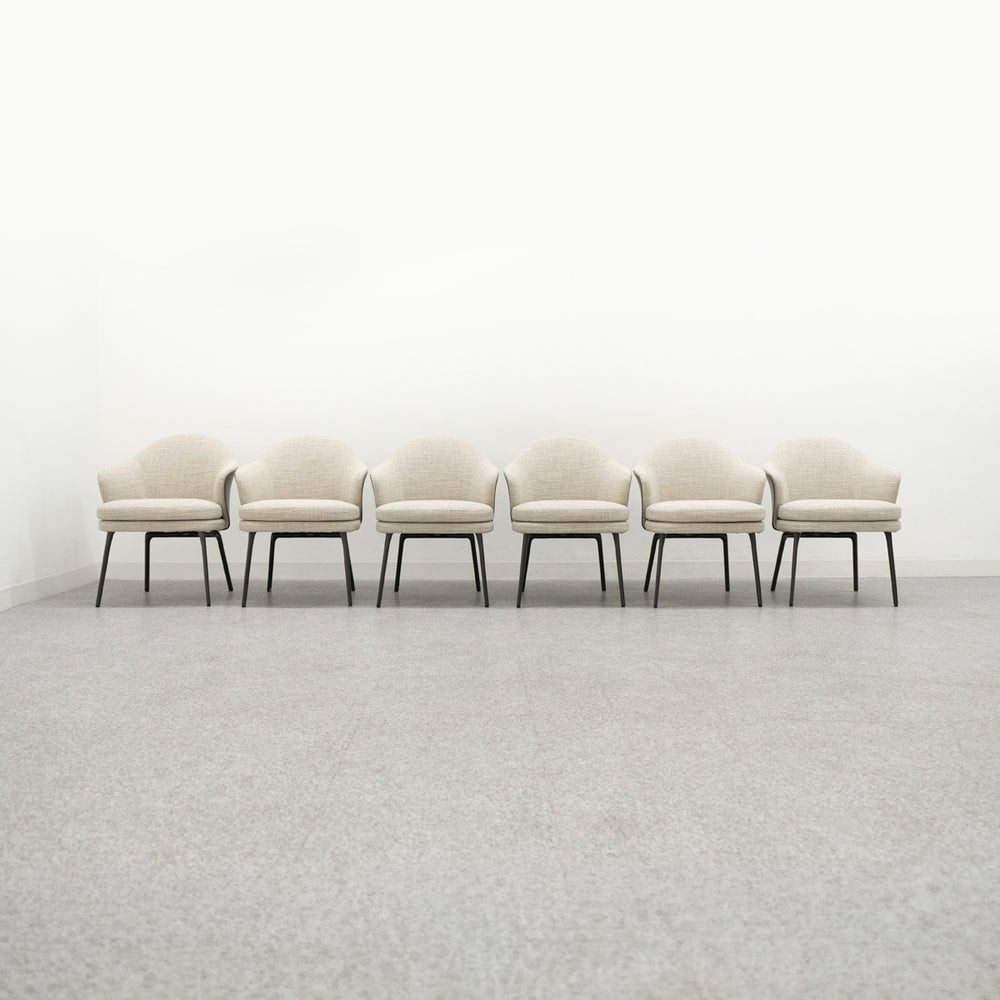 Minotti / WEDGE dining chiar 6脚セット / ミノッティ