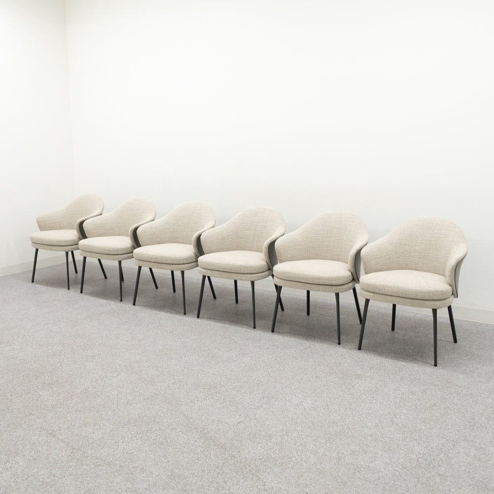 Minotti / WEDGE dining chiar 6脚セット / ミノッティ