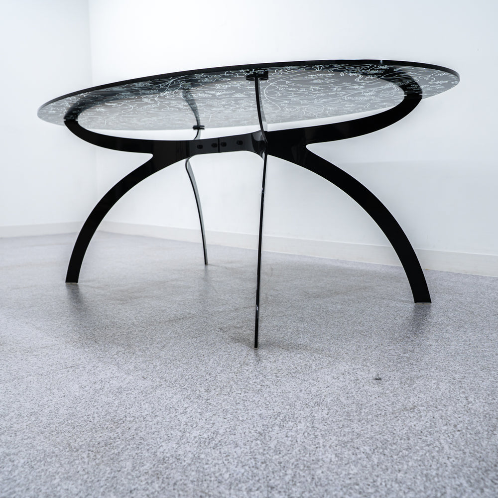 MOROSO / GLASS OVAL TABLE / モローゾ