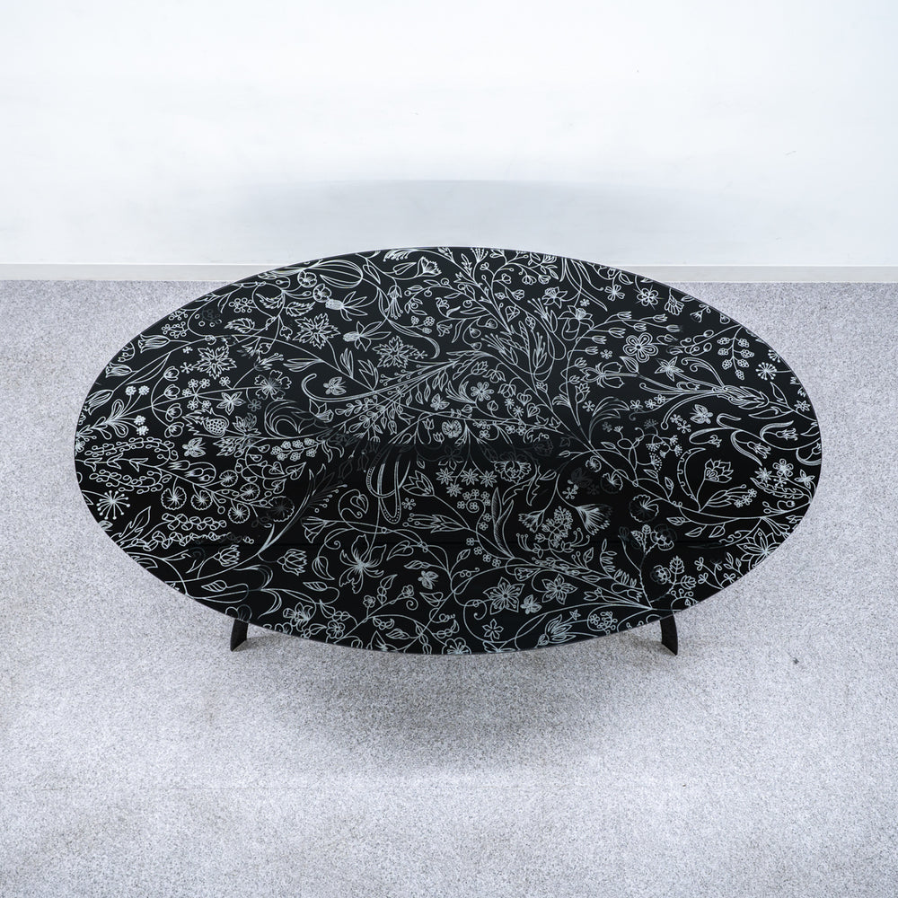 MOROSO / GLASS OVAL TABLE / モローゾ