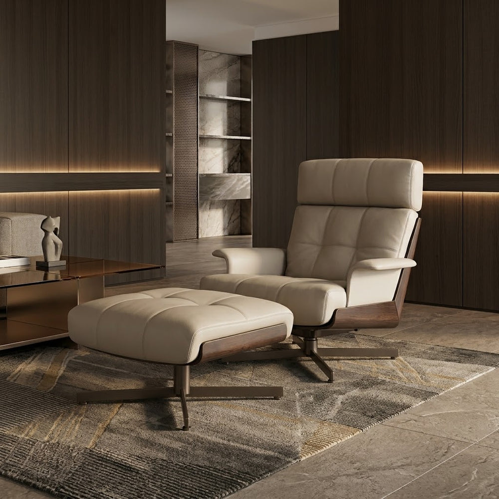 Minotti / DAIKI STUDIO Lounge Armchair & Footstool / ミノッティ